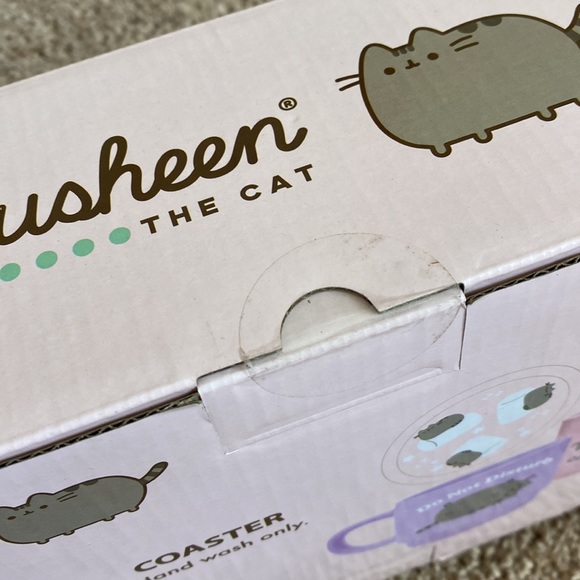 Pusheen stackable ceramic mugs with coasters - Picture 8 of 11